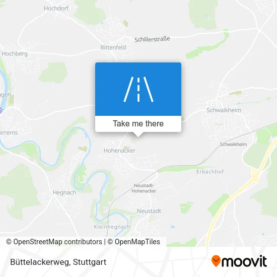 Карта Büttelackerweg