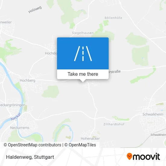 Haldenweg map