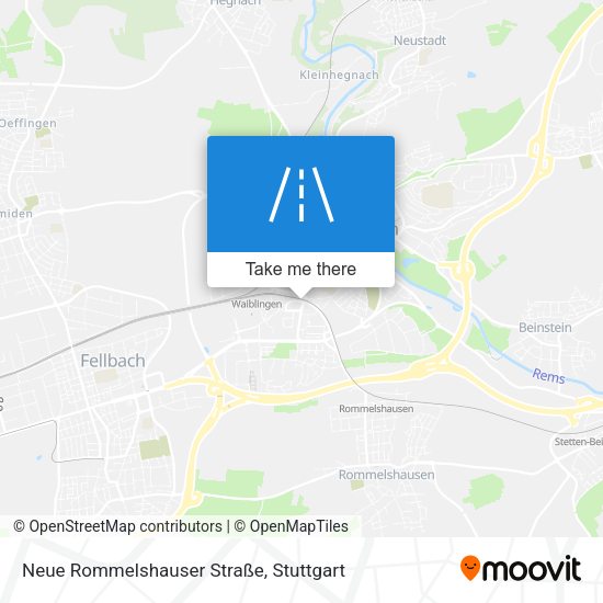 Neue Rommelshauser Straße map