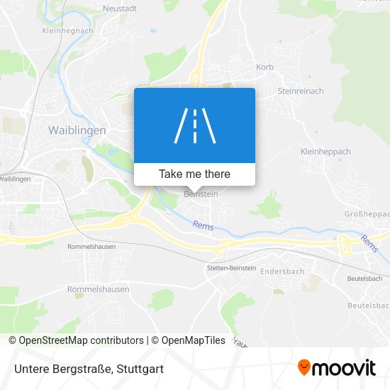 Untere Bergstraße map