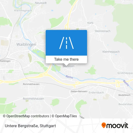 Карта Untere Bergstraße