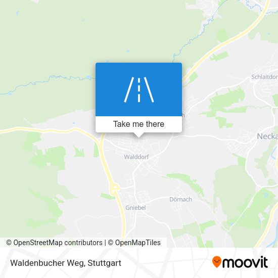 Waldenbucher Weg map