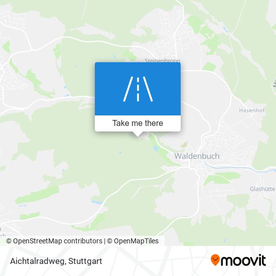 Карта Aichtalradweg