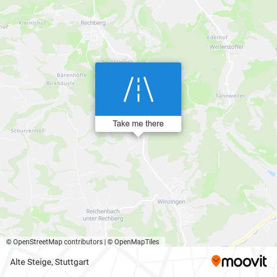Карта Alte Steige