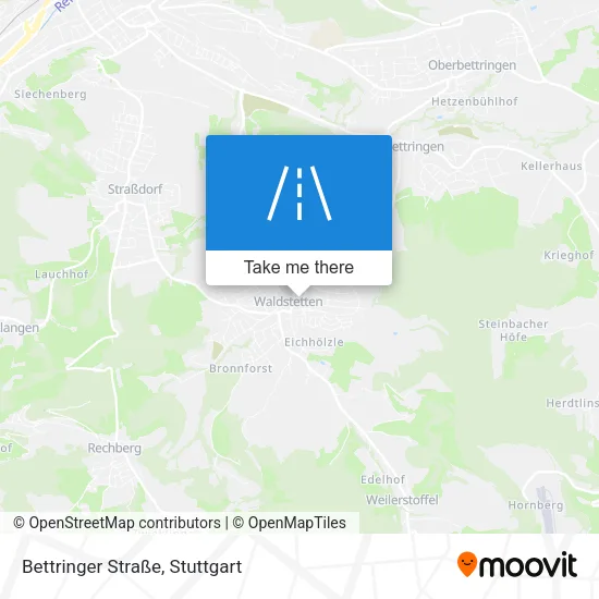 Карта Bettringer Straße