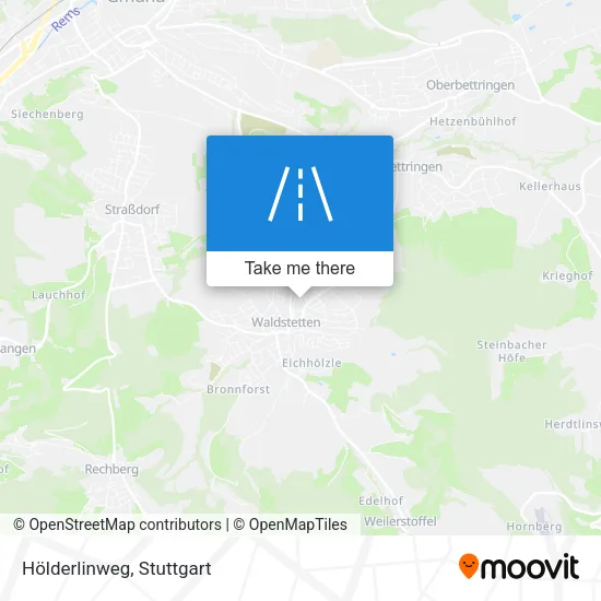 Карта Hölderlinweg