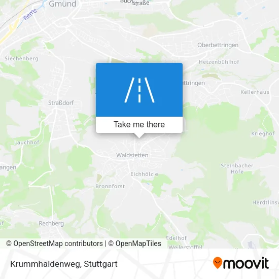 Карта Krummhaldenweg