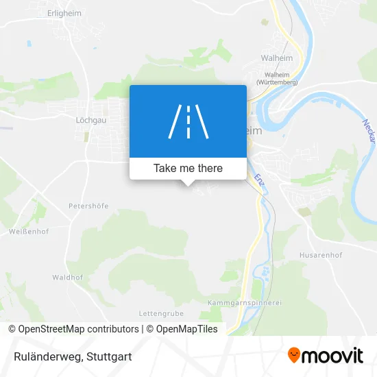 Ruländerweg map