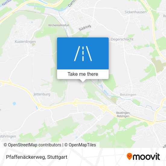 Pfaffenäckerweg map