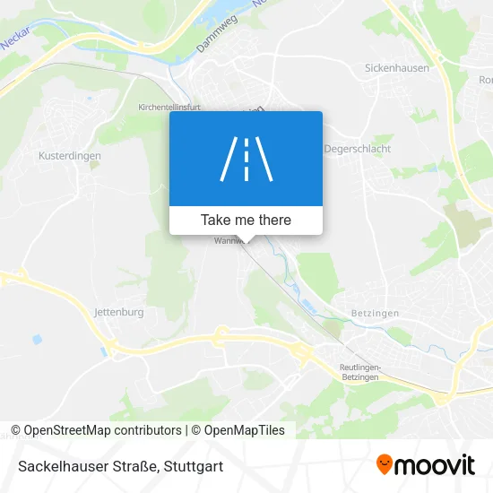 Карта Sackelhauser Straße