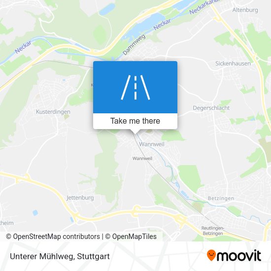 Unterer Mühlweg map