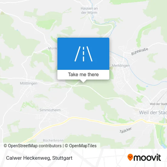 Карта Calwer Heckenweg