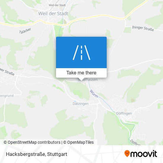 Hacksbergstraße map