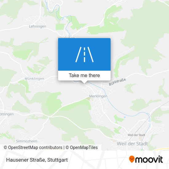 Hausener Straße map