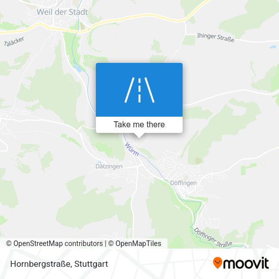 Hornbergstraße map