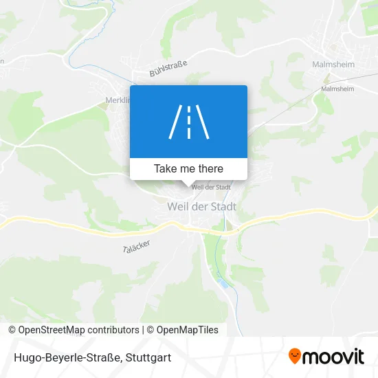 Карта Hugo-Beyerle-Straße