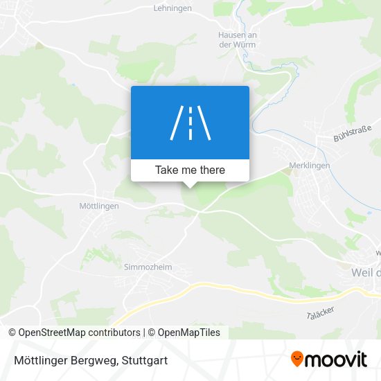 Möttlinger Bergweg map