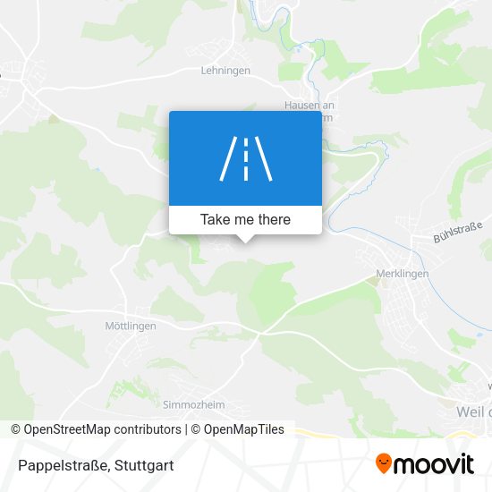 Pappelstraße map