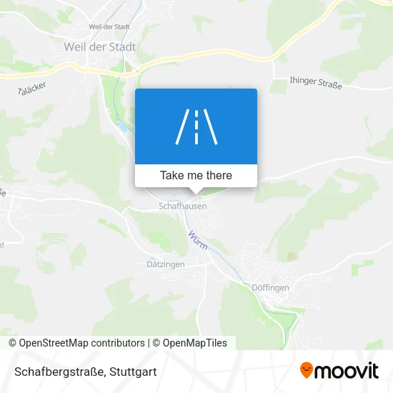 Карта Schafbergstraße