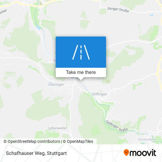 Schafhauser Weg map