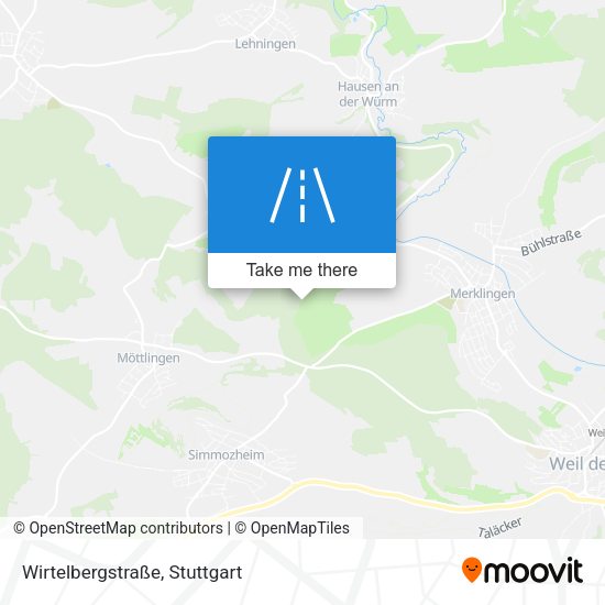 Wirtelbergstraße map