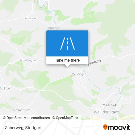 Карта Zaberweg