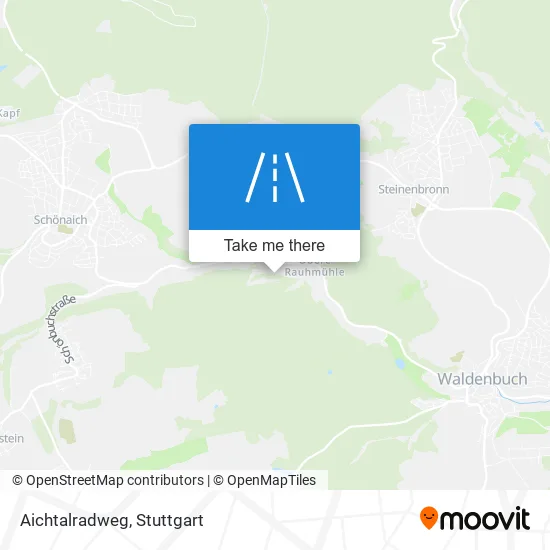 Aichtalradweg map