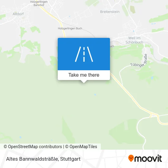 Карта Altes Bannwaldsträßle