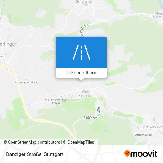 Карта Danziger Straße