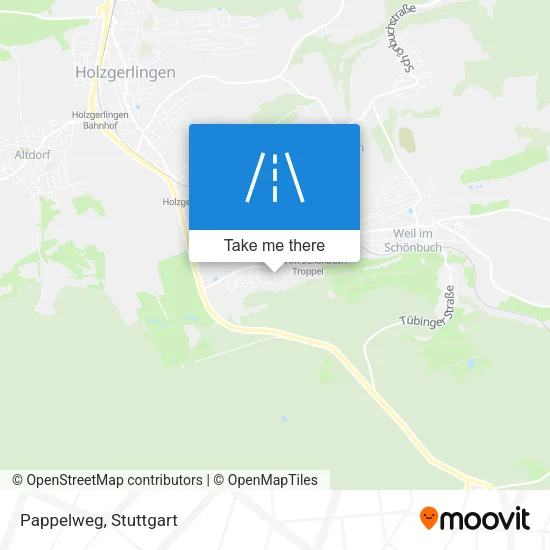 Pappelweg map