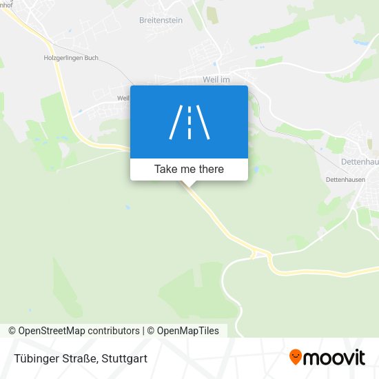 Tübinger Straße map