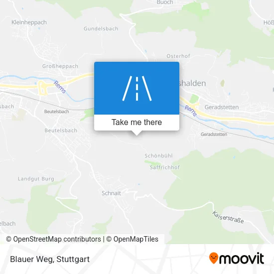 Карта Blauer Weg