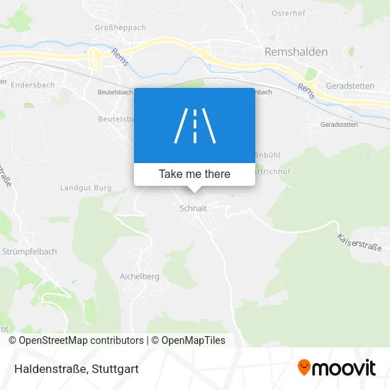 Haldenstraße map