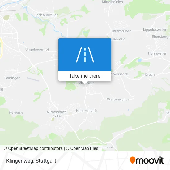 Карта Klingenweg