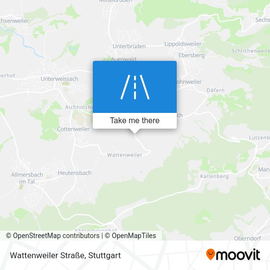 Wattenweiler Straße map