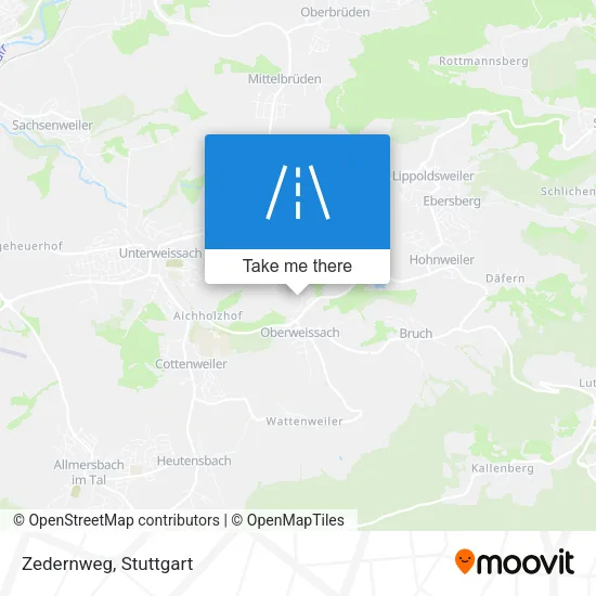 Карта Zedernweg