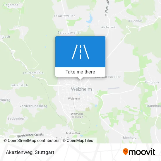 Карта Akazienweg