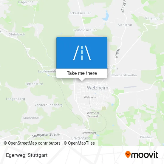 Карта Egerweg