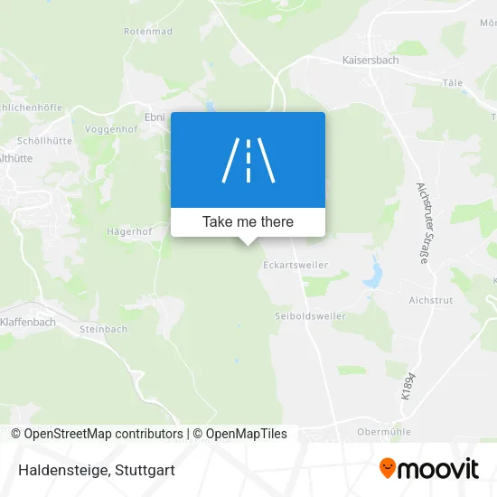 Haldensteige map