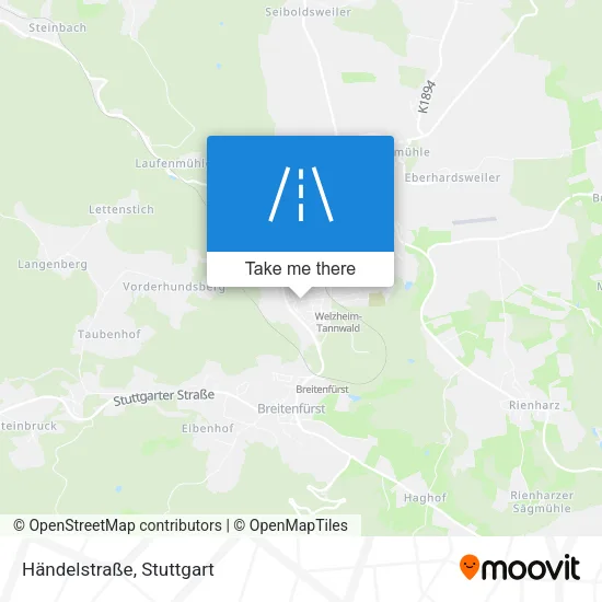 Карта Händelstraße