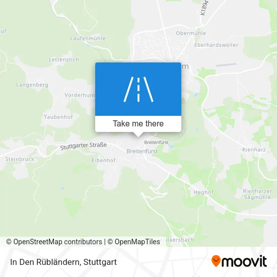 Карта In Den Rübländern