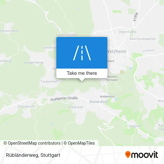 Карта Rübländerweg