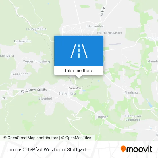 Карта Trimm-Dich-Pfad Welzheim