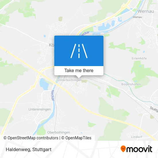 Карта Haldenweg