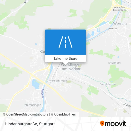 Карта Hindenburgstraße