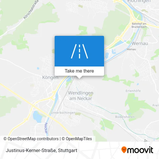 Карта Justinus-Kerner-Straße