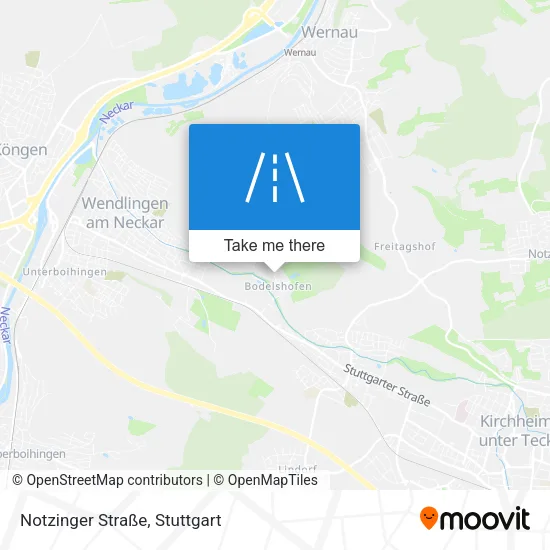 Карта Notzinger Straße