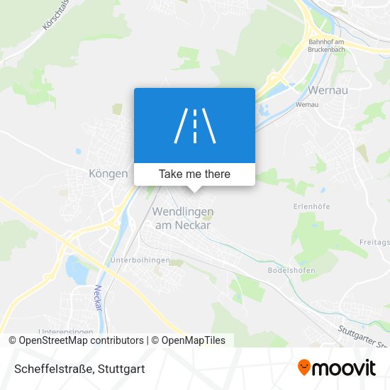 Scheffelstraße map