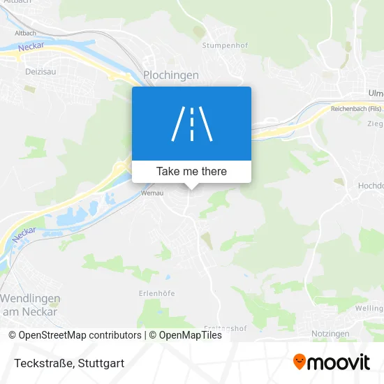 Карта Teckstraße