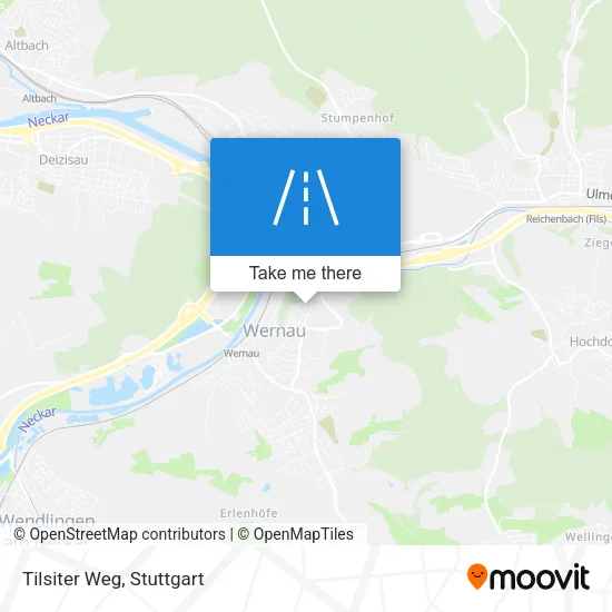 Карта Tilsiter Weg